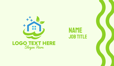 Fresh Clean Eco House Business Card Image Preview
