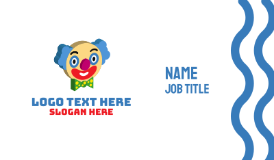 3D Clown Face  Business Card Image Preview