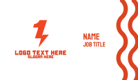 Red Thunder Number 1 Business Card Image Preview