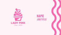 Pink Cupcake Business Card Image Preview
