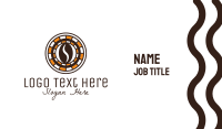 Coffee Bean Cafe Business Card Image Preview