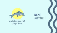 Dolphin Sun Business Card Image Preview