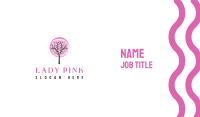 Pink Cherry Blossom Tree Business Card Image Preview