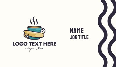 Hot Coffee Cup Business Card Image Preview