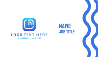 Tech Button  Business Card Image Preview