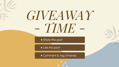 Organic Leaves Giveaway Mechanics Facebook event cover Image Preview