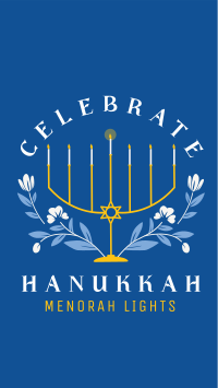 Hanukkah Light Instagram story Image Preview