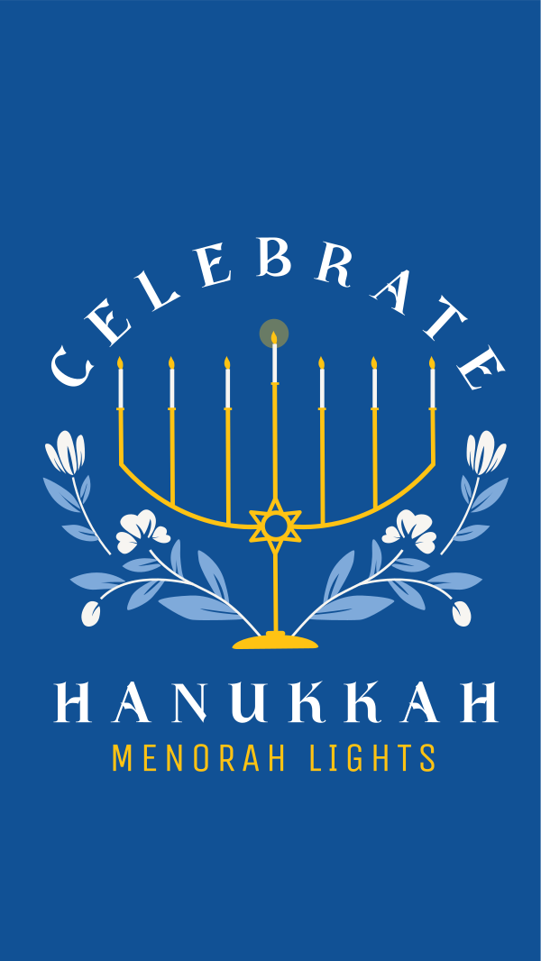 Hanukkah Light Instagram Story Design Image Preview