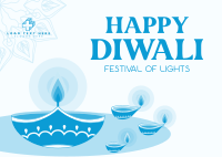 Diwali Festival Postcard Design