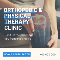 Orthopedic and Physical Therapy Clinic Instagram Post Design