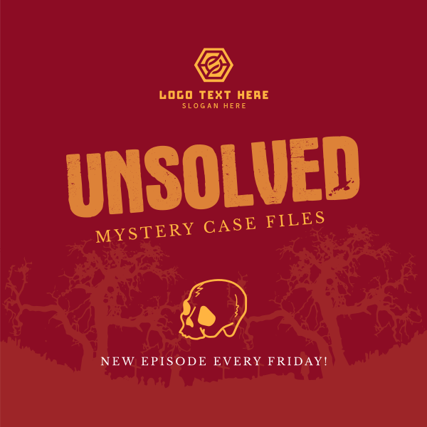 Unsolved Mysteries Instagram Post Design
