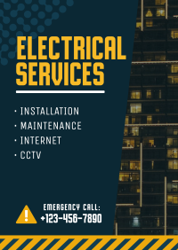 Electrical Services List Flyer Design