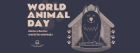 Be Kind to Animals Facebook Cover Design