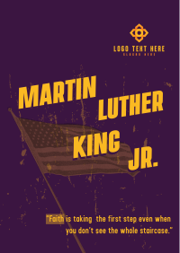 Martin Luther Quote Tribute Poster Design