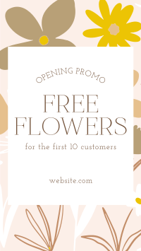 Free Flowers For You! Facebook story Image Preview