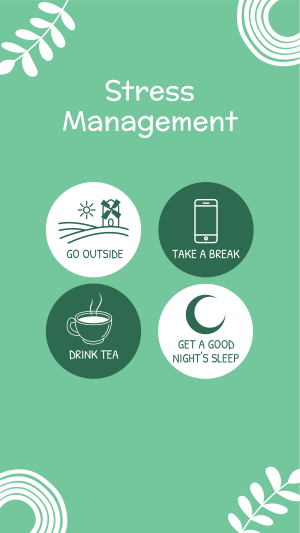 Stress Management Tips Facebook story Image Preview