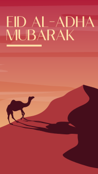 Desert Camel Facebook Story Design