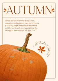 Autumn Pumpkin Flyer Design