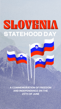 Slovenia Statehood Mountains Instagram story Image Preview