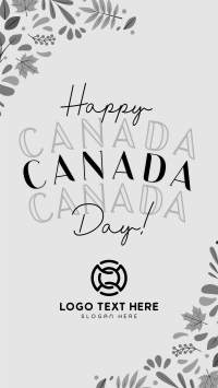 Floral Canada Day Instagram Reel Preview