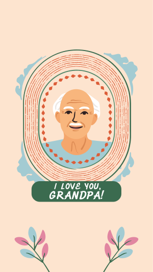 Greeting Grandfather Frame Facebook story Image Preview