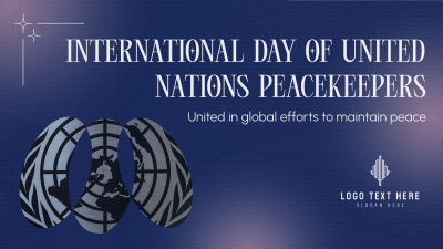 Minimalist Day of United Nations Peacekeepers Facebook event cover Image Preview