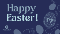 Eggs and Flowers Easter Greeting YouTube video Image Preview