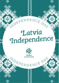 Traditional Latvia Independence Flyer Image Preview