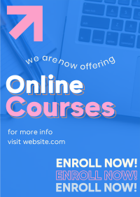 Online Courses Enrollment Flyer Image Preview