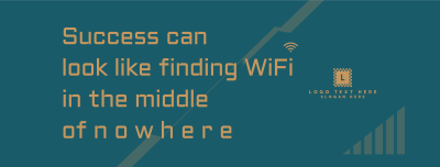 WIFI Motivational Quote Facebook cover Image Preview