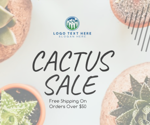 Cactus Sale Facebook post Image Preview