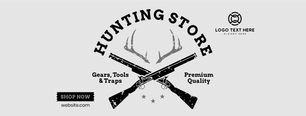 Hunting Gears Facebook Cover Design Image Preview