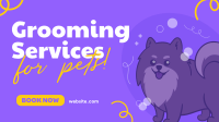 Premium Grooming Services Facebook Event Cover Design