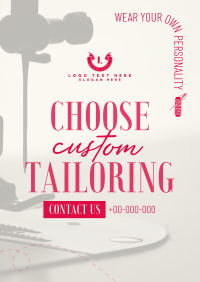Choose Custom Tailoring Flyer Design
