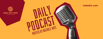 Daily Podcast Cutouts Facebook cover Image Preview