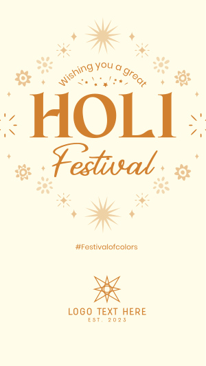 Holi Fest Burst Instagram story Image Preview