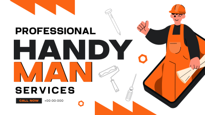 Professional Handyman Facebook event cover Image Preview