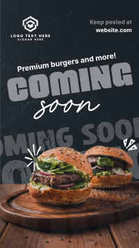 Burgers & More Coming Soon Instagram Story Preview