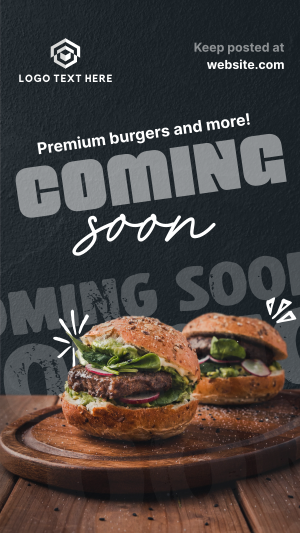 Burgers & More Coming Soon Instagram story Image Preview