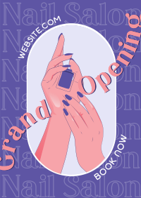 Nails Before Males Poster Design