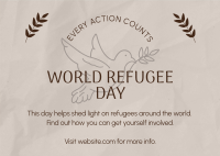 World Refugee Support Postcard Image Preview