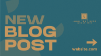 Bold Minimalist Blog Entry Facebook event cover Image Preview