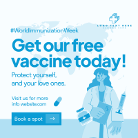 Free Vaccine Shots Instagram post Image Preview