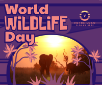 Modern World Wildlife Day Facebook Post Design
