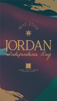Jordan Independence Flag  Instagram reel Image Preview
