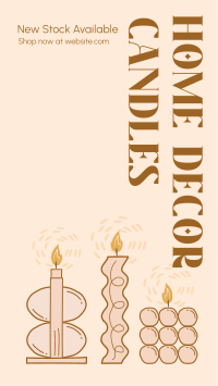 Decorative Candle Decors Facebook Story Design