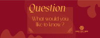 Generic ask me anything Facebook Cover Design