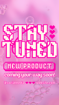 Stay Tuned Pixel TikTok Video Design