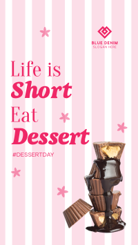 Dessert Life Quote Instagram Reel Image Preview