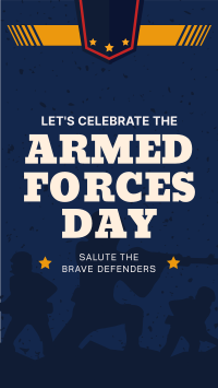 Armed Forces Day Greetings Facebook Story Design